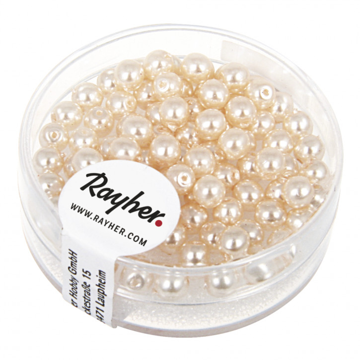 Renaissance Glaswachsperlen, 4mm Dose 85Stück-puderrosa