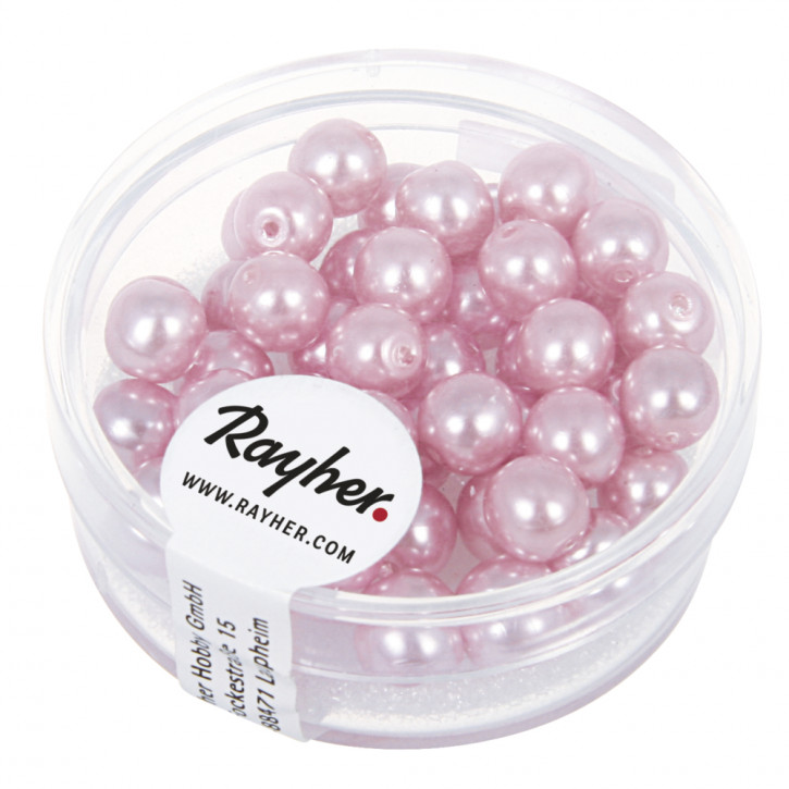 Renaissance Glaswachsperlen, 6mm Dose 45Stück-orchidee