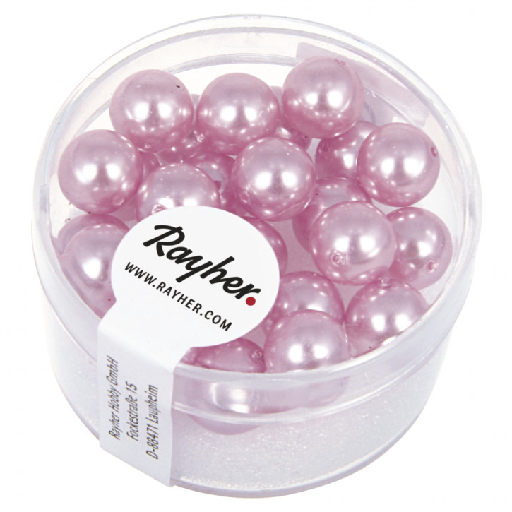 Renaissance Glaswachsperlen, 8mm Dose 25Stück-orchidee