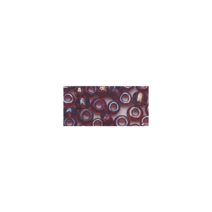 Rocailles, 2 mm, transp. gelüstert, Dose 17g-flieder