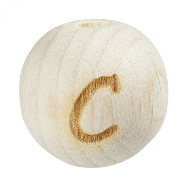 Schnulli-Buchstaben-Kugel 12mm,C