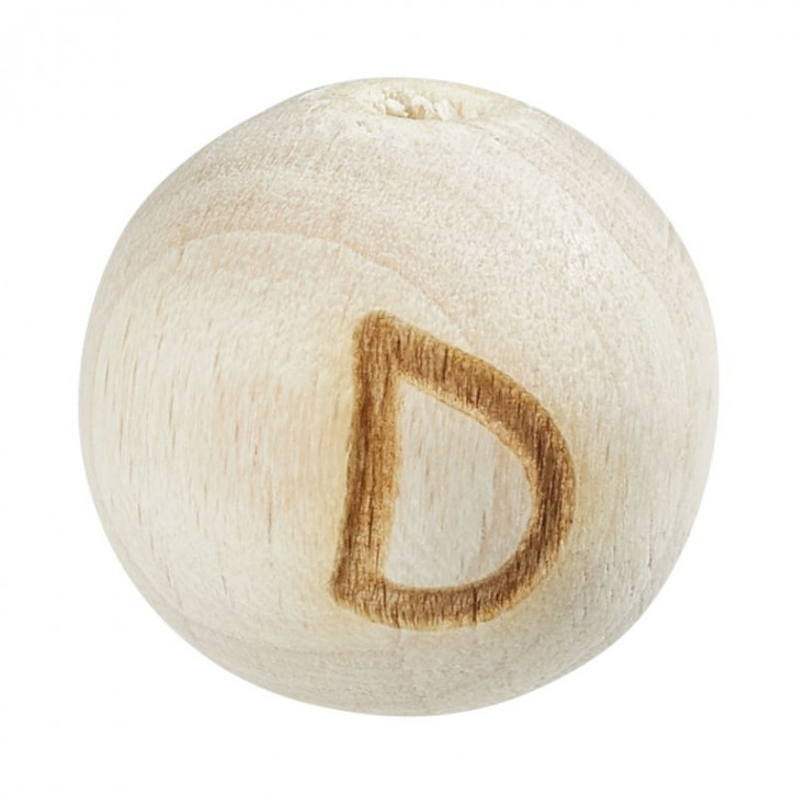 Schnulli-Buchstaben-Kugel 12mm,D