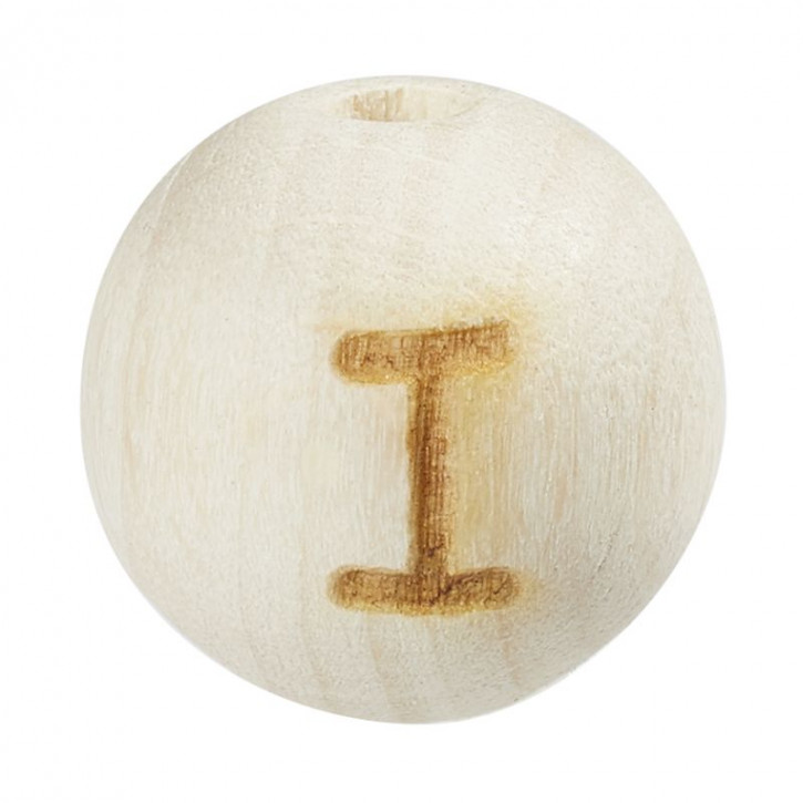 Schnulli-Buchstaben-Kugel 12mm,I