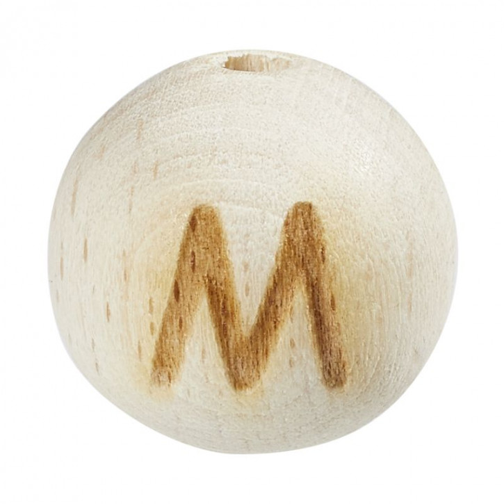 Schnulli-Buchstaben-Kugel 12mm,M