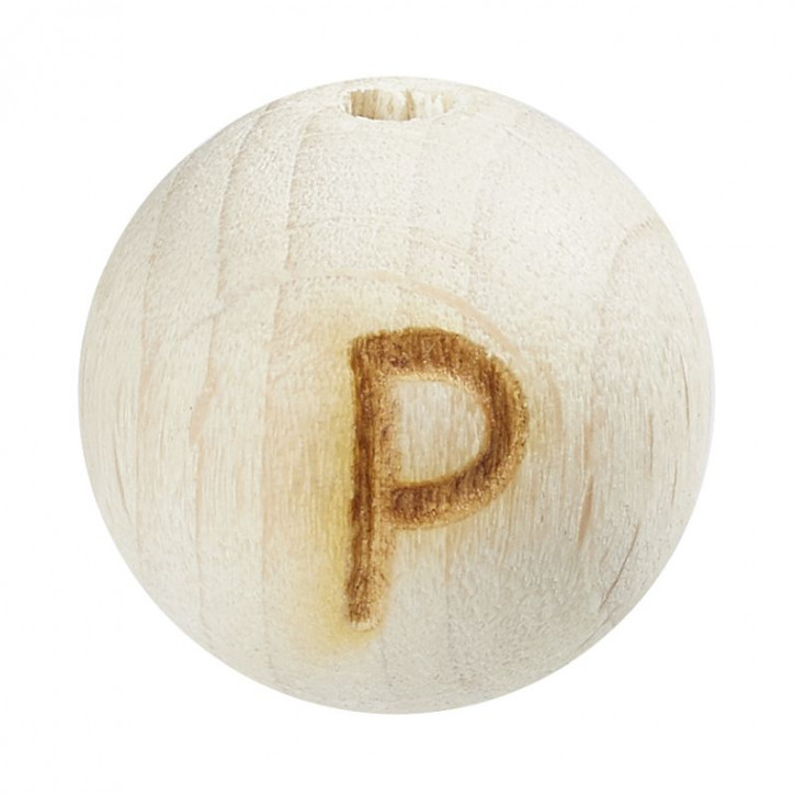 Schnulli-Buchstaben-Kugel 12mm,P