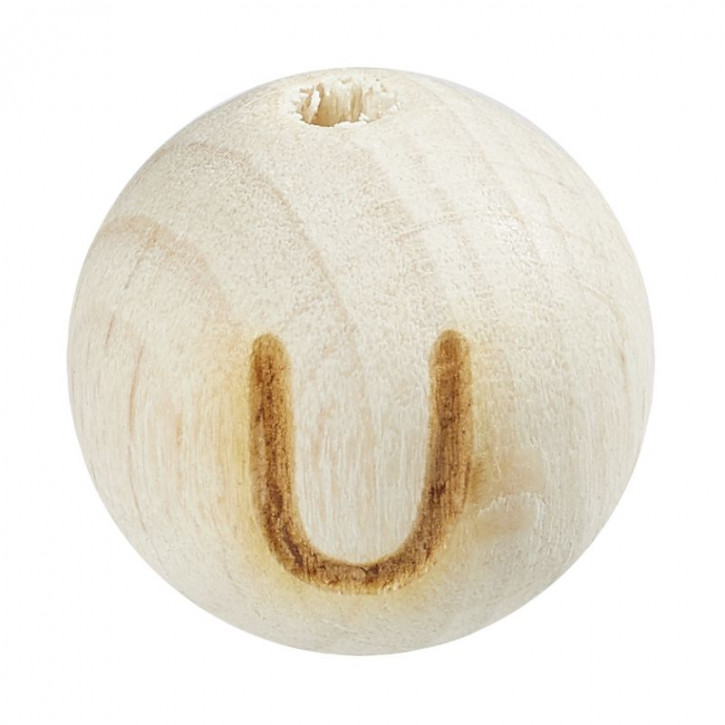Schnulli-Buchstaben-Kugel 12mm,U