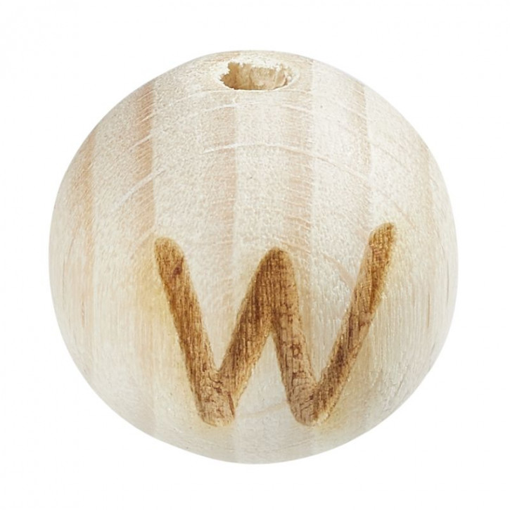 Schnulli-Buchstaben-Kugel 12mm,W
