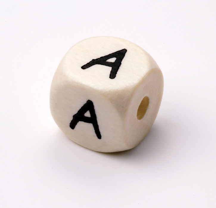 Schnulli-Buchstaben-Würfel 10 mm A