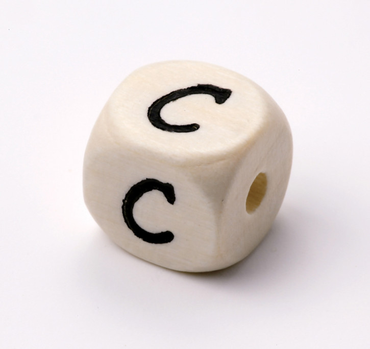 Schnulli-Buchstaben-Würfel 10 mm C