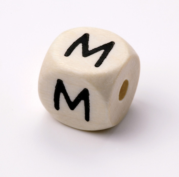 Schnulli-Buchstaben-Würfel 10 mm M