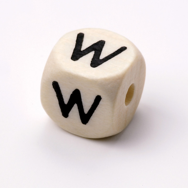 Schnulli-Buchstaben-Würfel 10 mm W