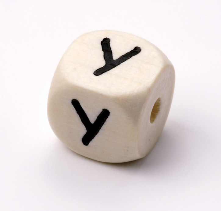 Schnulli-Buchstaben-Würfel 10 mm Y