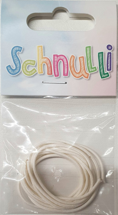 Schnulli-Kordel geflochten 1,8mm,Btl.1Meter, Creme
