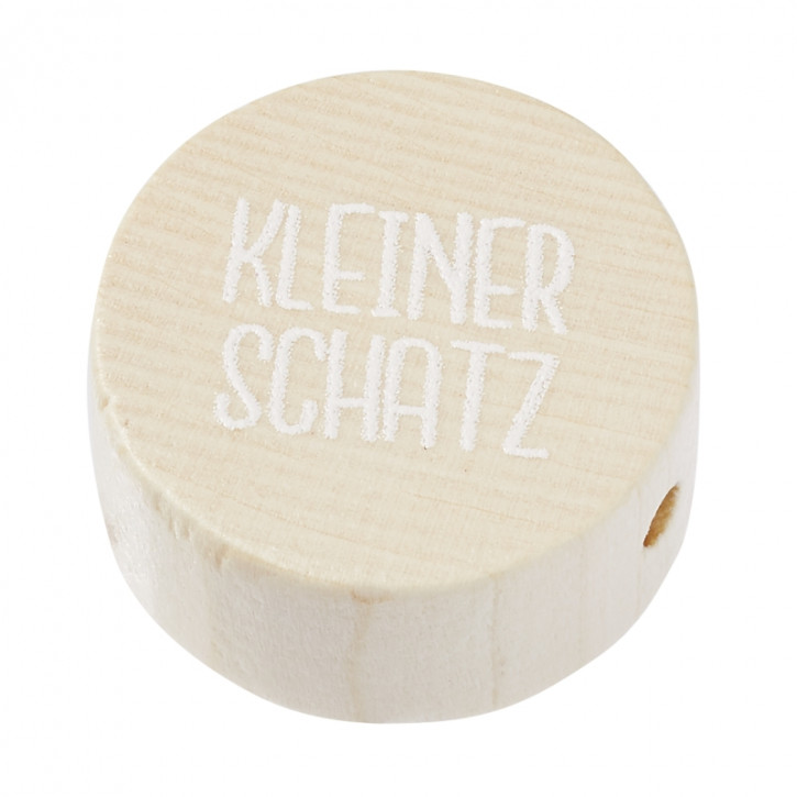 Schnulli-Scheibe Kleiner Schatz, 20X10mm, 2 Stück