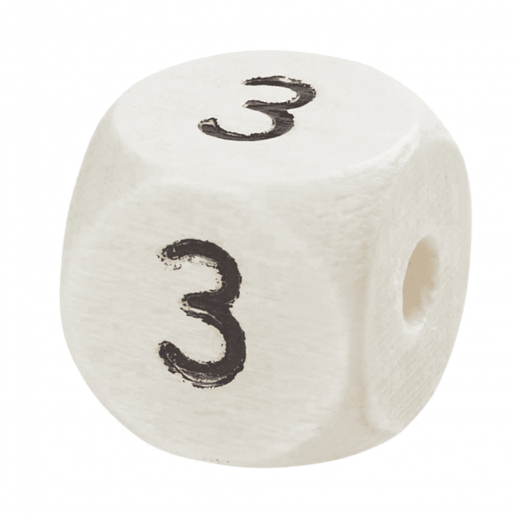 Schnulli-Zahlen-Würfel 10 mm 3