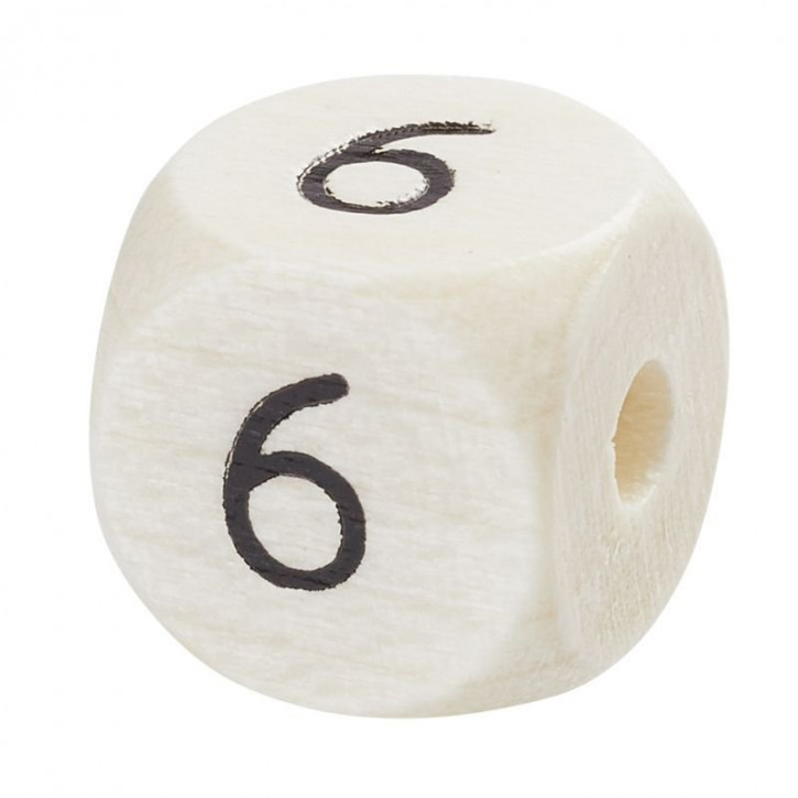 Schnulli-Zahlen-Würfel 10 mm  6