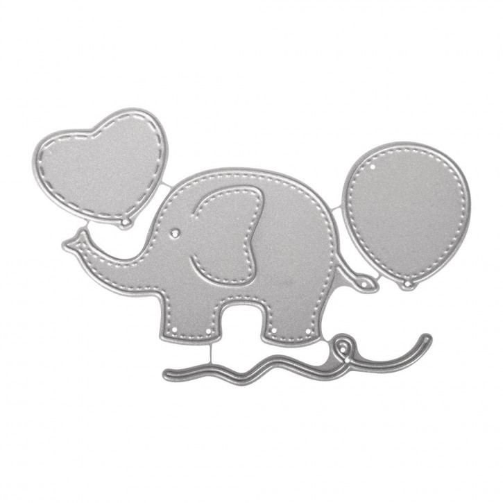 Stanzschabl. Set: Baby Elephant SB-Btl 4Stück, 2,1-8,5cm Abmessung Elephant ca. 6 x 4 cm