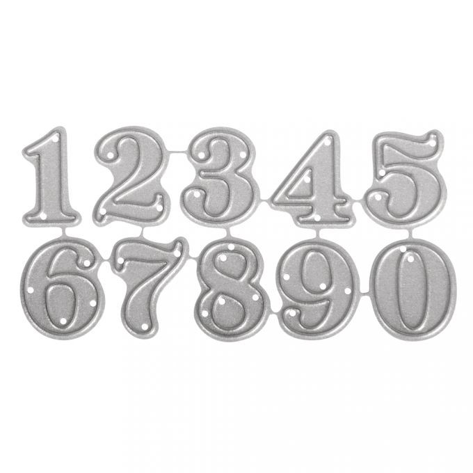 Stanzschabl. Set: Small Numbers SB-Btl 10Stück, 0,8-1,9cm