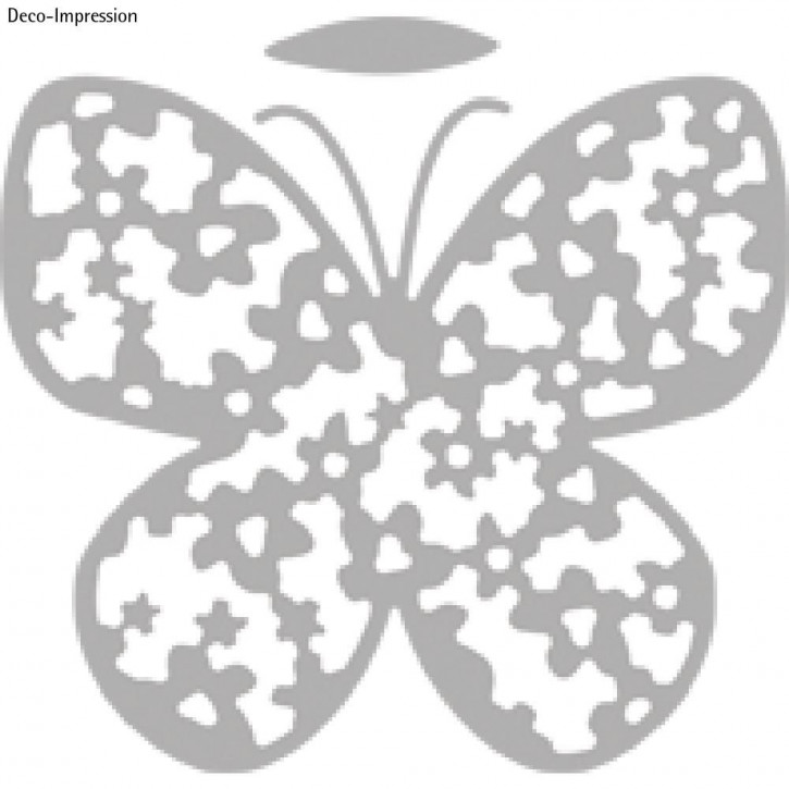 Stanzschablone: Floral Lace Butterfly 6,9x6,1cm, SB-Btl 1Stück