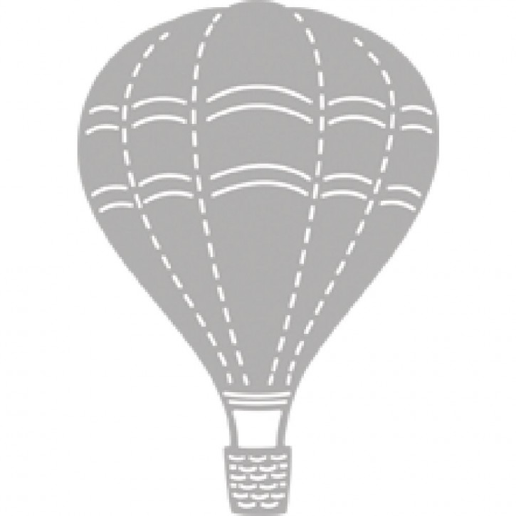 Stanzschablone: Hot Air Balloon 5,5x7,8cm, SB-Btl 1Stück