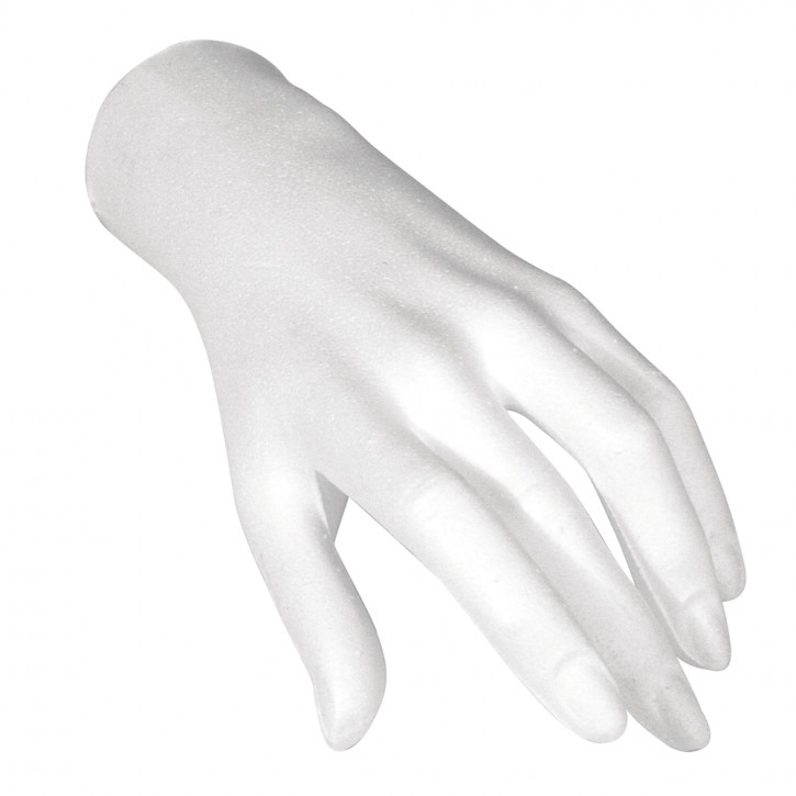 Styropor-Hand, weiblich, 21 cm