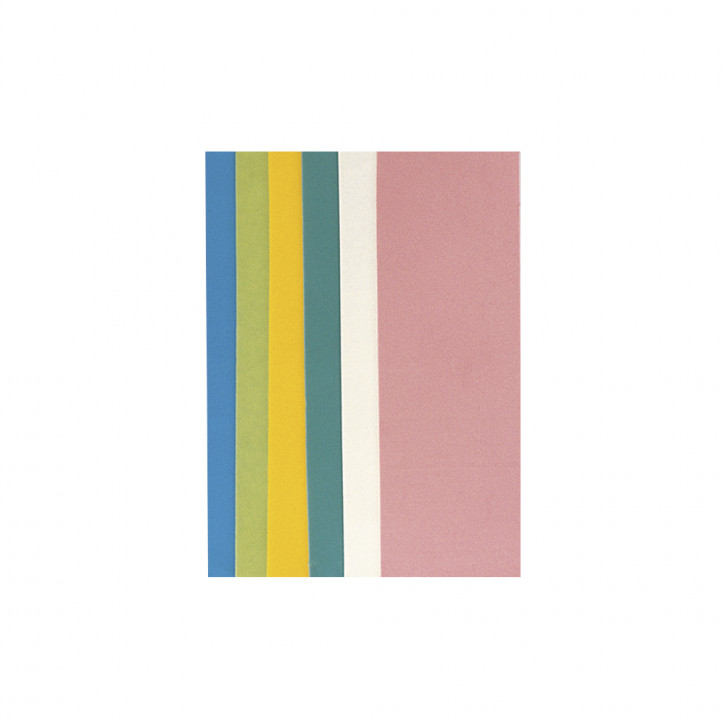 Wachsfolie Pastell-Töne SB-Btl. 6 Farben sortiert, 20x6,5 cm