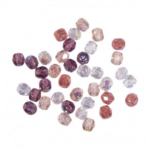 Glas Schliffperle, 4mm ø, antikrose