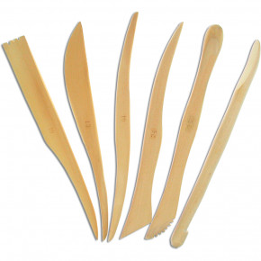 Modellierhölzer-Set, Gr.6, SB-Btl., 6-fach sort.