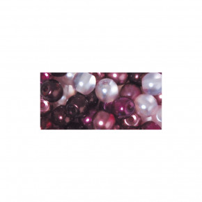 Renaissance Glaswachsperlen halbtransparent, lila-Mix,10mm Dose 32Stück