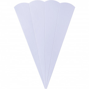 Geschwister Schultütenrohlinge, stabiler Karton 400g/qm, 6-eckig, 41 cm, hellblau