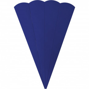 Geschwister Schultütenrohlinge, stabiler Karton 400g/qm, 6-eckig, 41 cm, blau