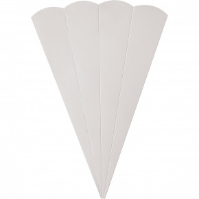 Schultütenrohlinge, stabiler Karton 400g/qm, 6-eckig, 68 cm, grau