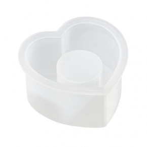 Silikonform Kerzenhalter Herz ca.4,5x2,5cm, Füllmenge 55g