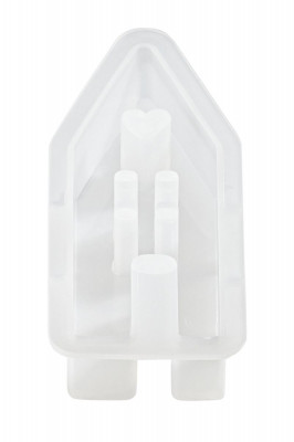 Silikonform Haus ca.11x3,5x2,5cm, Füllmenge 130g