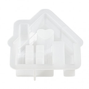Silikonform Haus ca.6,5x5x1,5cm, Füllmenge 50g