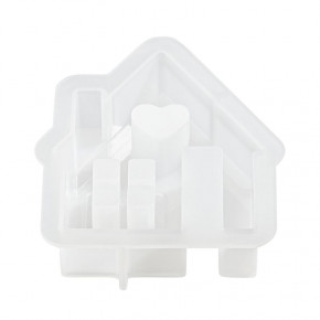 Silikonform Haus ca.9x7x1,5cm, Füllmenge 100g