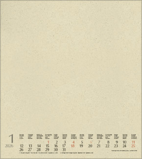 Foto-Malen-Basteln Bastelkalender Graspapier 2026