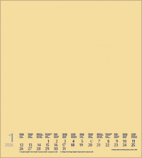 Foto-Malen-Basteln Bastelkalender beige 2026