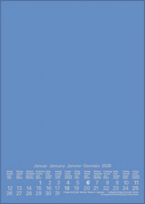 Foto-Malen-Basteln Bastelkalender A5 blau 2026