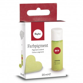 Farbpigment, lindgrün PET Flasche, SB-Box 20ml