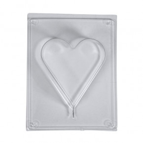 Gießform: Herz 8,5x9,2cm, Tiefe 3cm