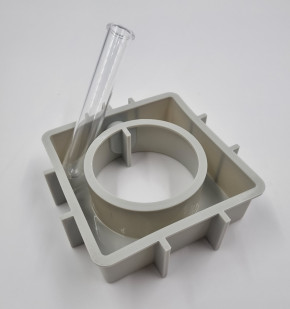 Silikon Gießform Vase Quadrat, Box, 11x11x3,7cm