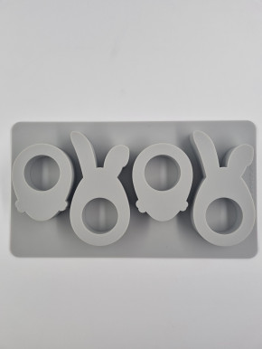 Silikon-Gießform Happy Egg, 5,6x10,9 cm, 5,6x7,3 cm, 2cm hoch