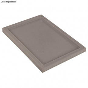 PET Gießform Dekoplatte Rechteck 27x18x2cm, Rand 1,3cm breit
