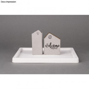 PET Gießform Dekoplatte Rechteck 27x18x2cm, Rand 1,3cm breit