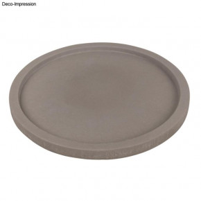 PET Gießform Dekoplatte Rund 25x25x2cm, Rand 1,3cm breit