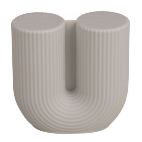 Silikon Gießform Kerze U-Form geriffelt 8,4x3,9cm, Höhe 8,6cm, Box 1Stück