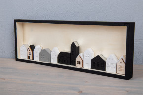 Silikon Gießform Mini Häuser 14,5x26x2cm, 15 Formen