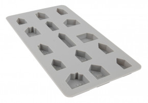 Silikon Gießform Mini Häuser 14,5x26x2cm, 15 Formen