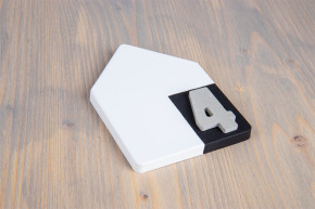 Silikon Gießform 0-9 14,5x26x2,5cm, 12 Formen
